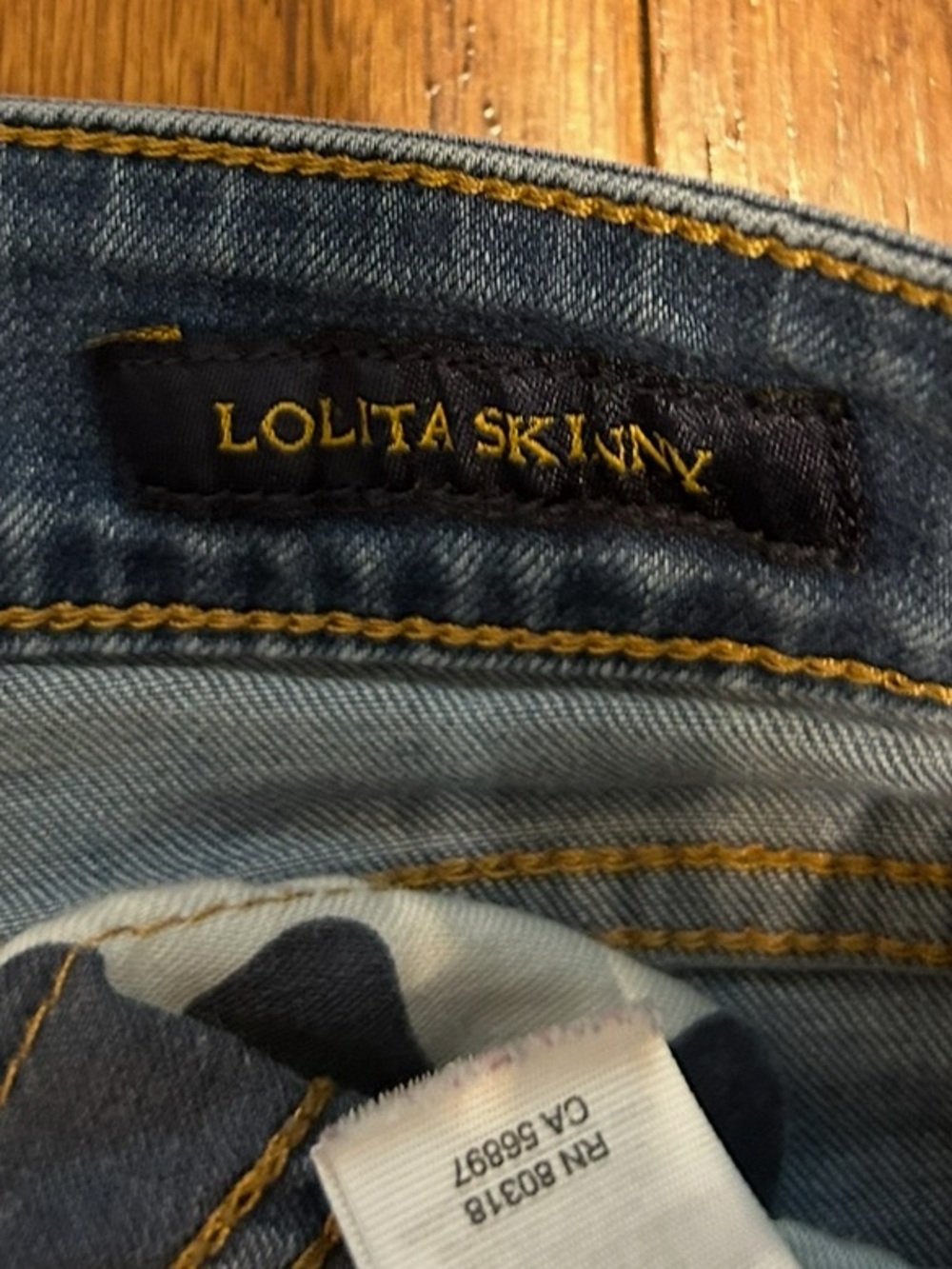 Lucky Brand Sweet N Low Straight Leg Jeans Women’s Size 6 Blue Denim Ultra - Picture 5 of 8